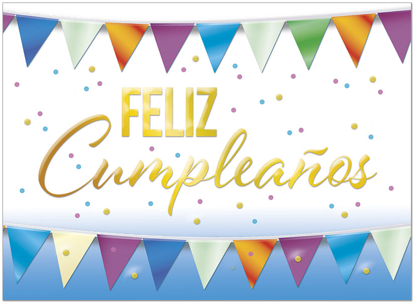 Select a verse or write your own. Feliz Cumpleaños Banner D2917U-Y